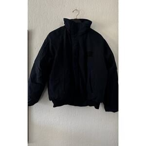 US Navy Cold Weather Shipboard Jacket Flame Resistant Blue Bomber FR Large